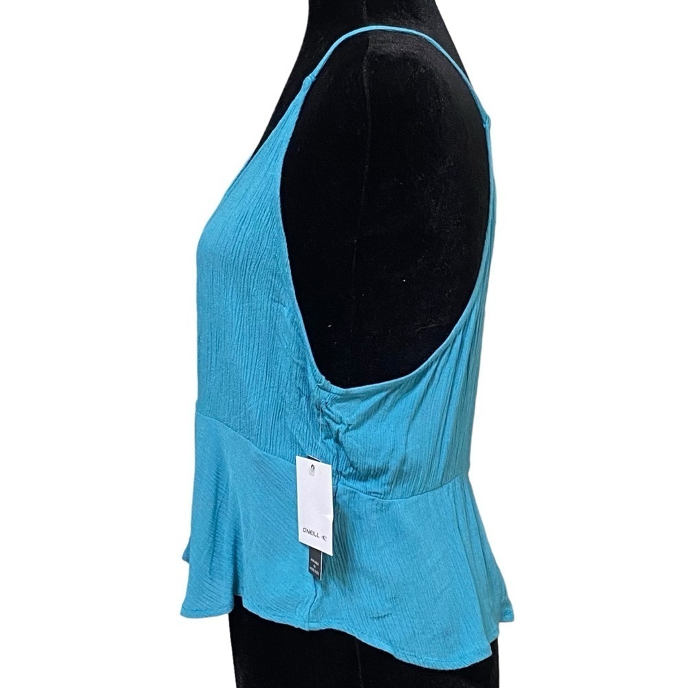 O’Neill Blue Moon Twist Front Boho Beachy Tank Top Large NWT - Picture 7 of 12